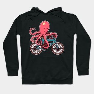 Octopus Riding Bicycle octopus design gifts for women product Hoodie